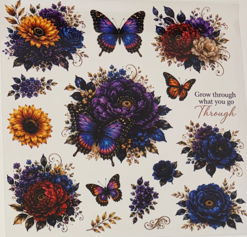 E58 Flowers and Butterflies
