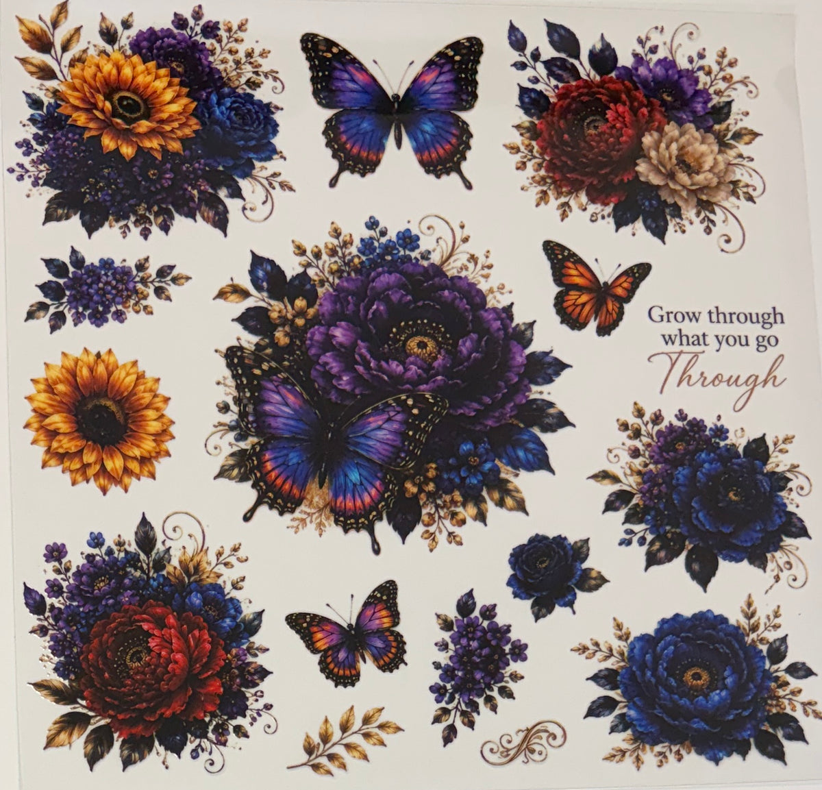 E58 Flowers and Butterflies