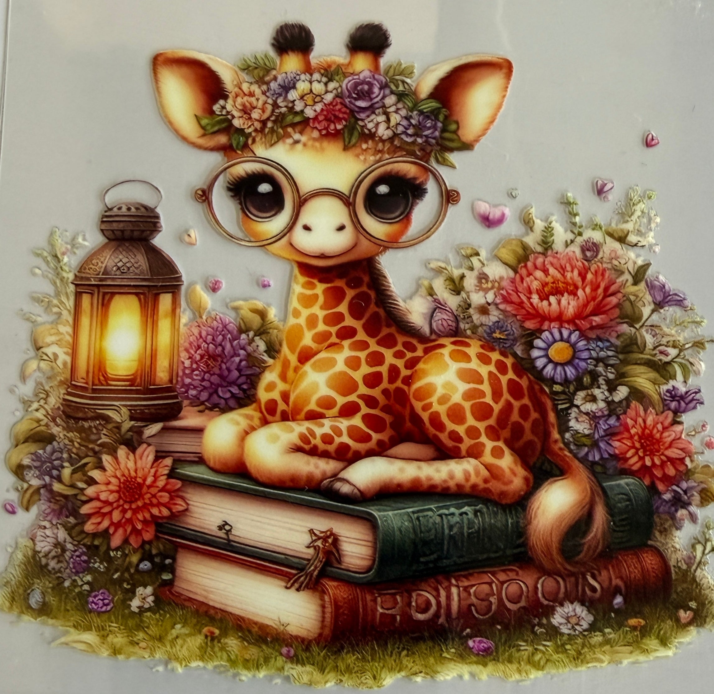 D-52 Giraffe on Books