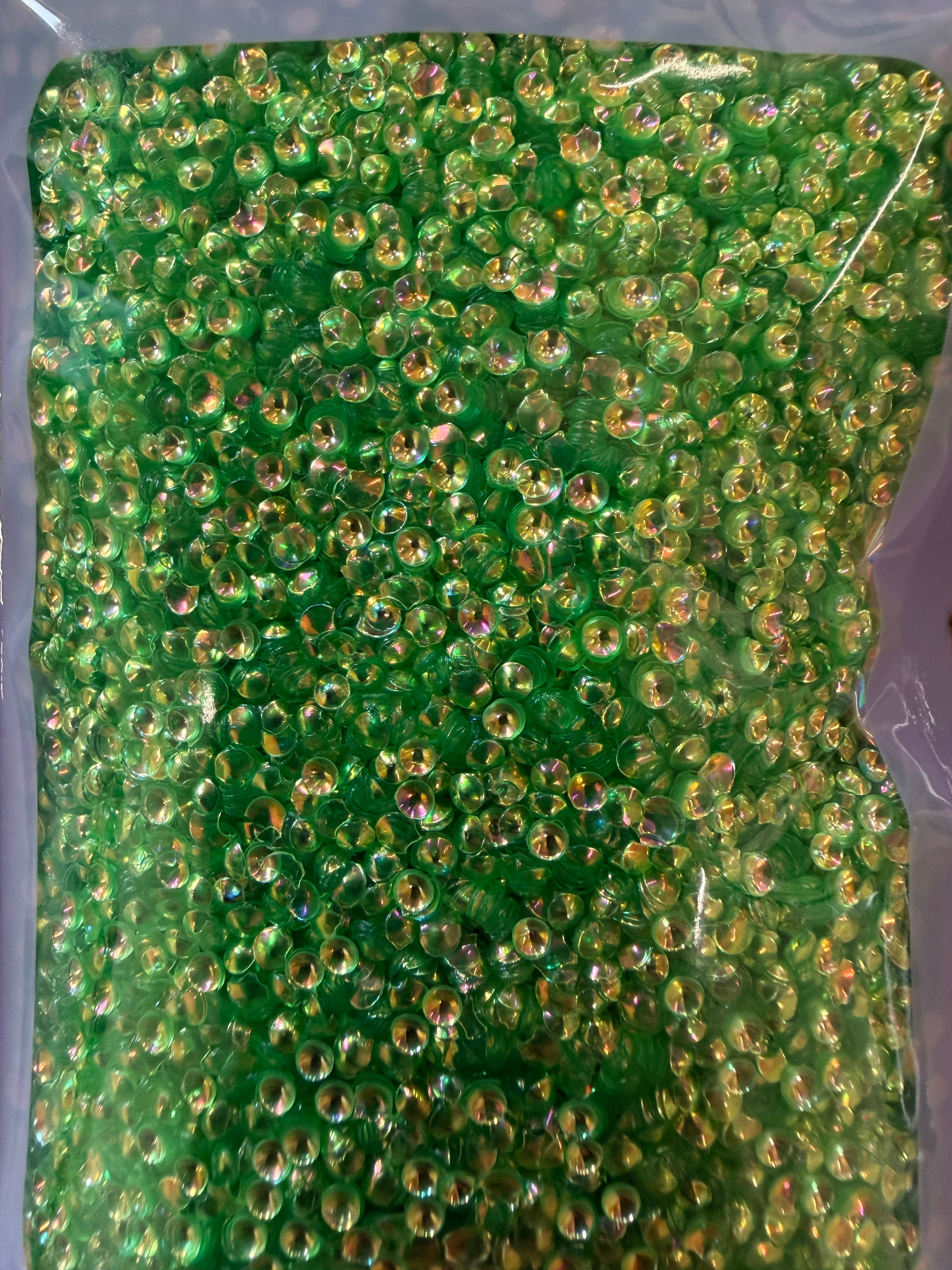 GLA-3 Bubble Glitter Green