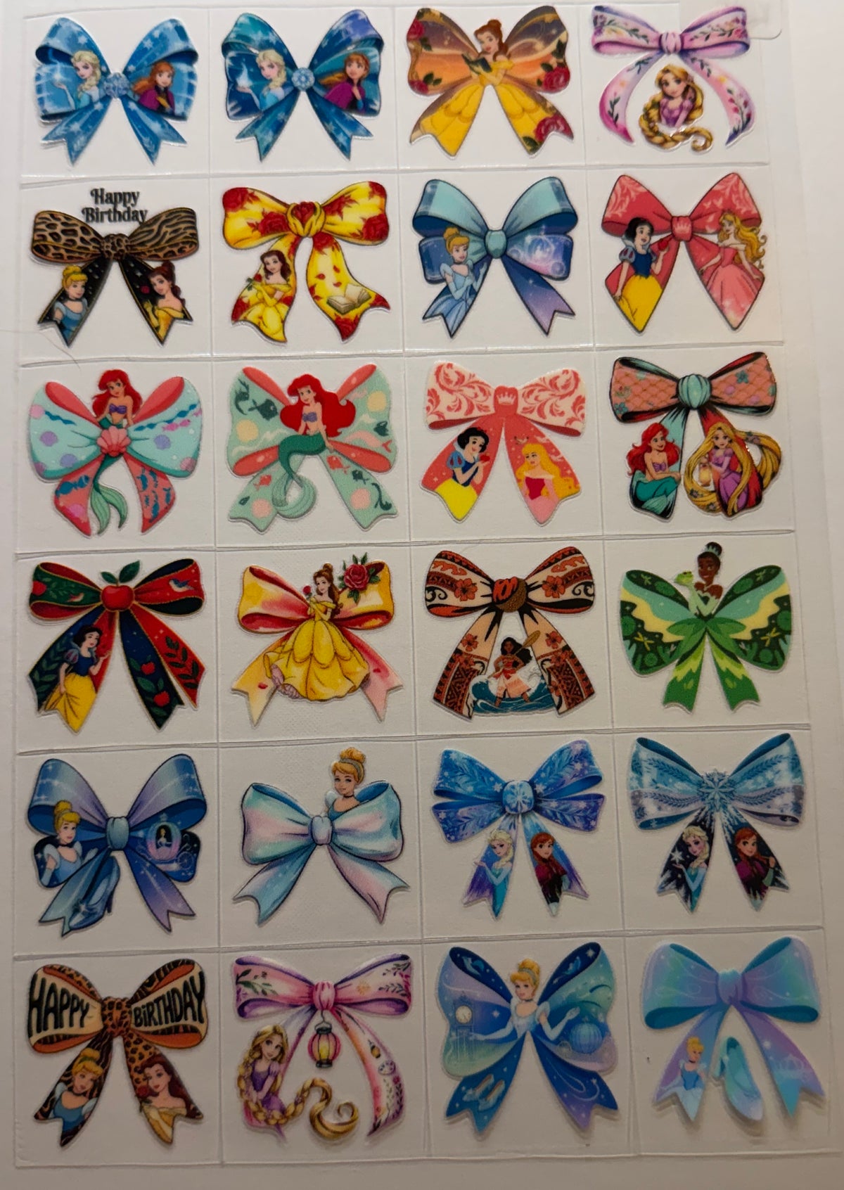 K10 Kiss Cut Princess Bows