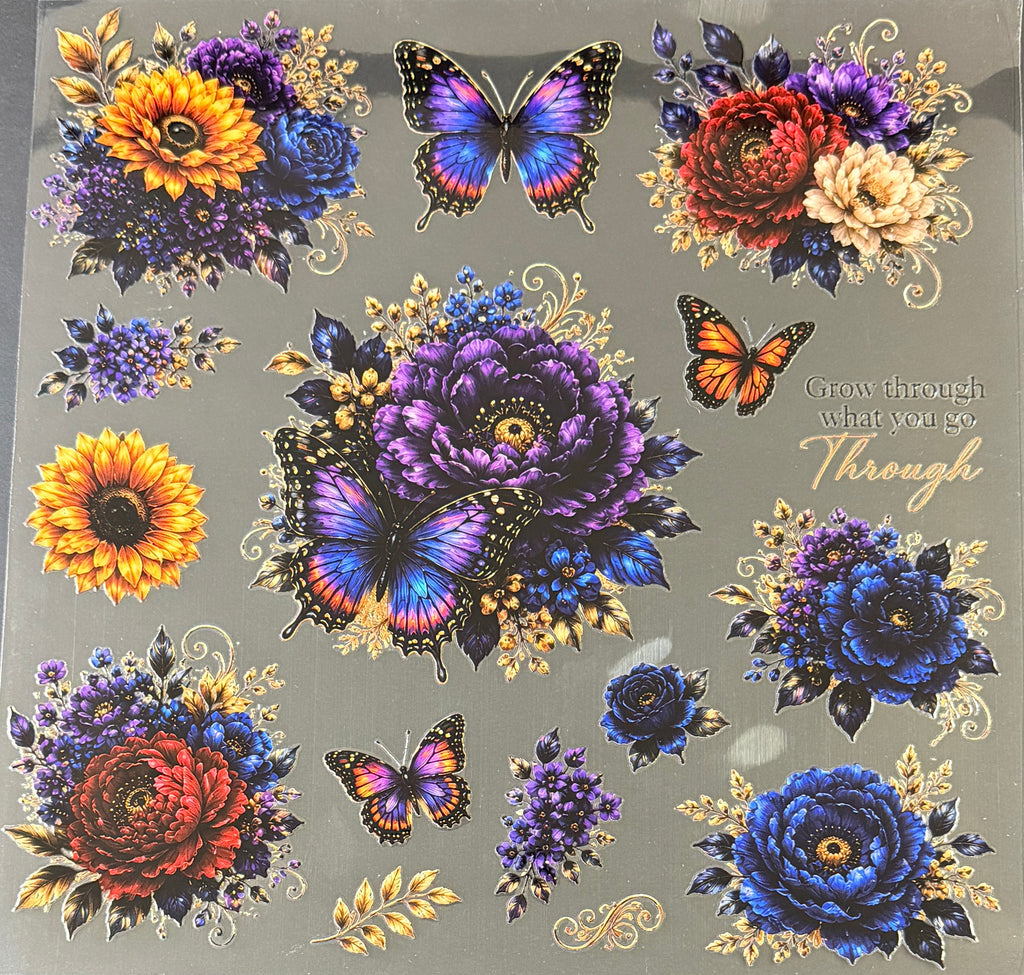 E58 Flowers and Butterflies