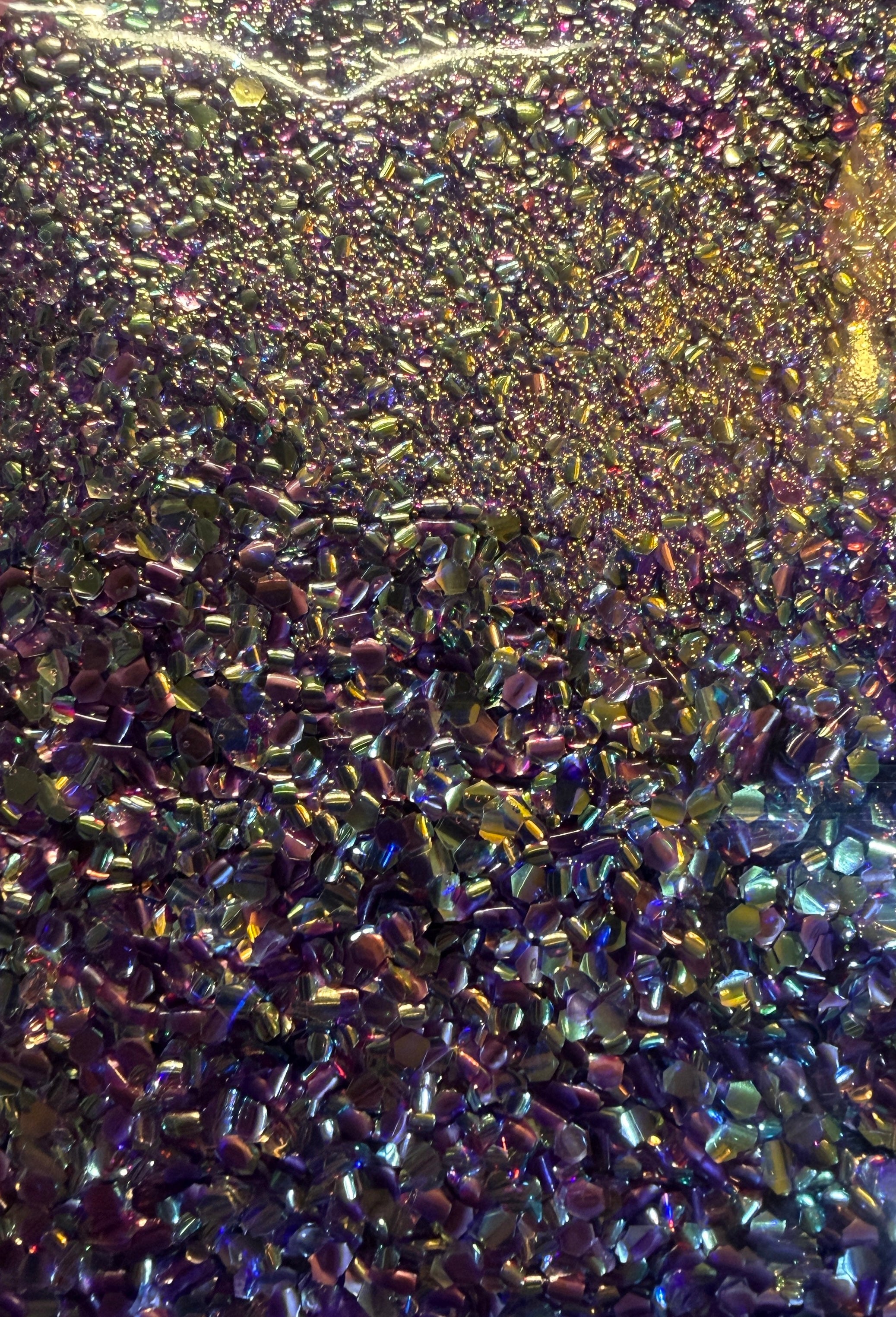 GLA-30 Purple bubble glitter