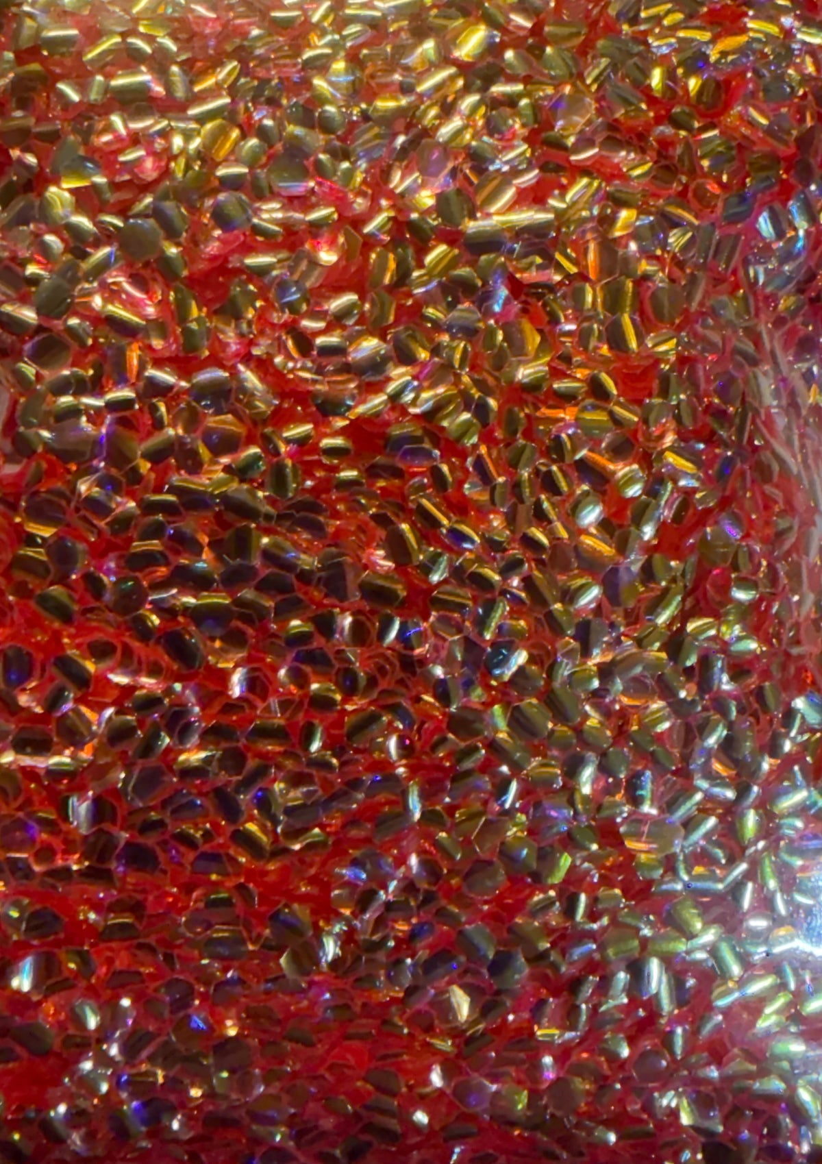GLA-31 Orange Bubble Glitter