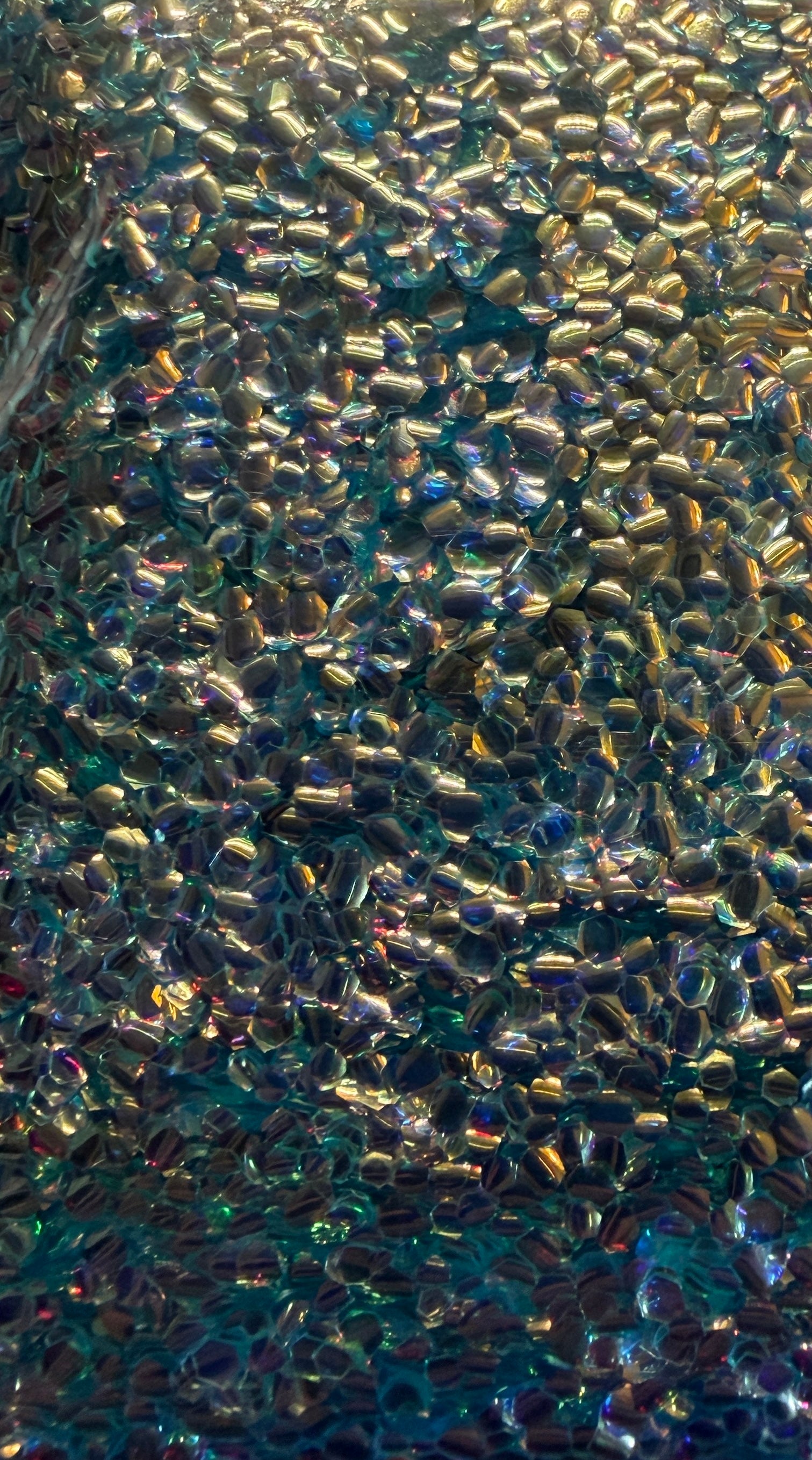 GLA-32 Blue bubble glitter