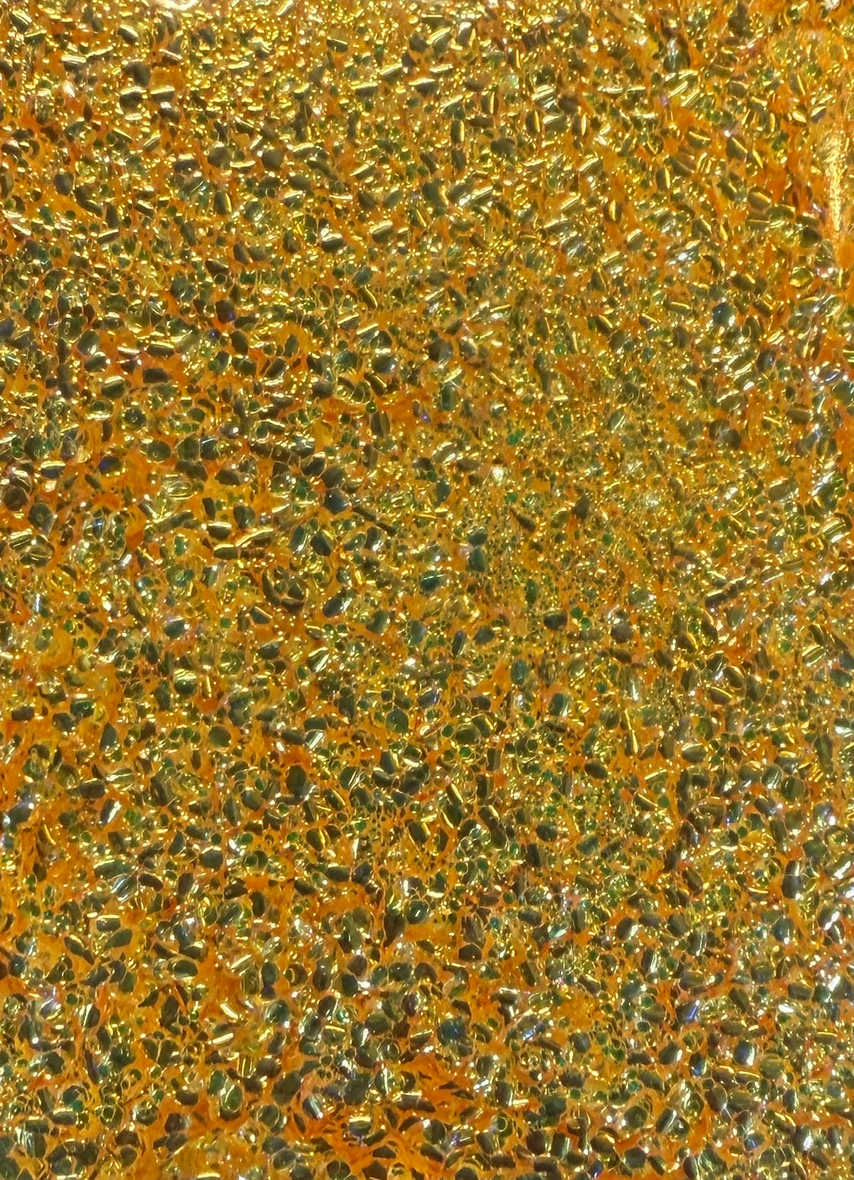 GLA-23 Orange Bubble Glitter