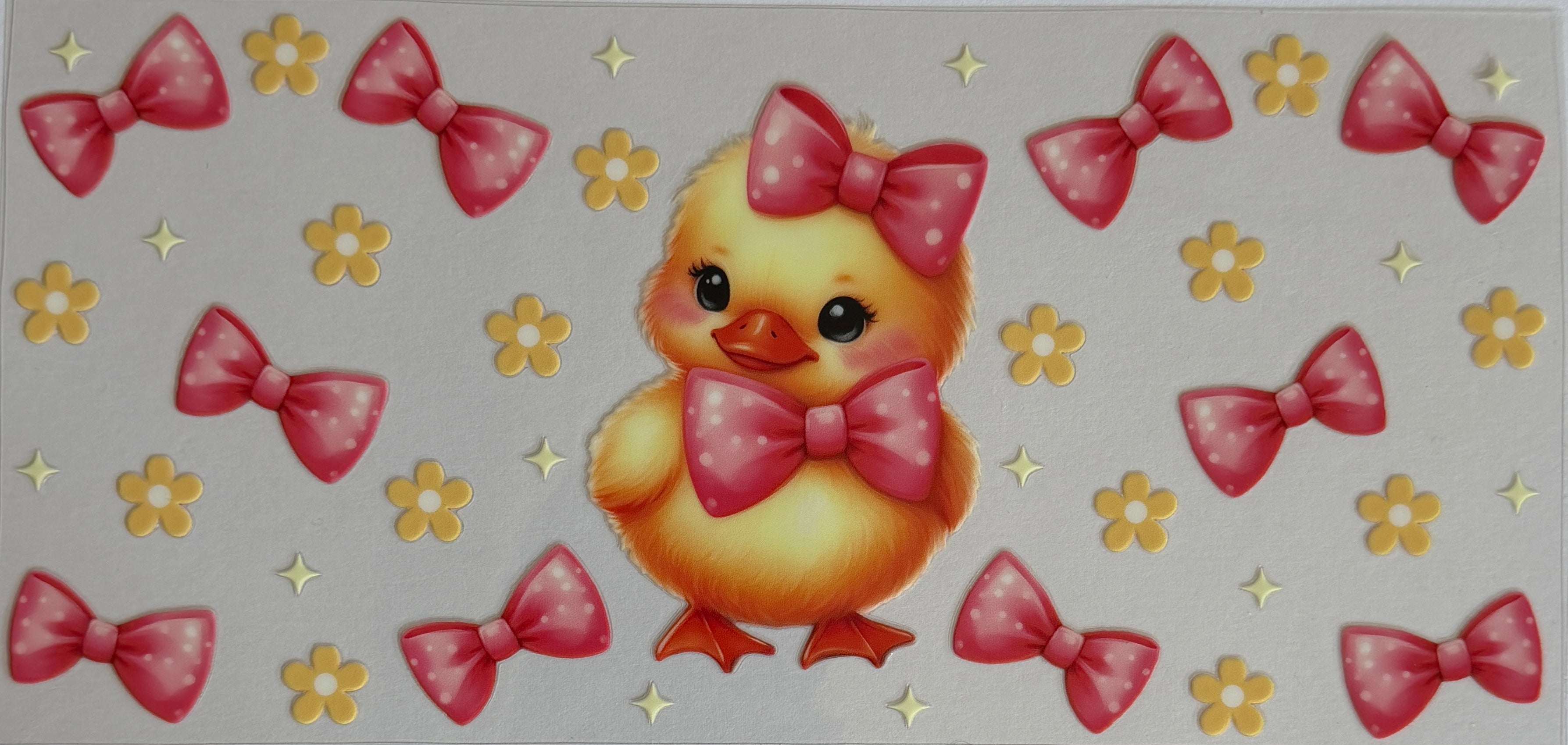 16W89 Duckling & Pink Bows