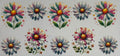 16W92 Colorful Flowers