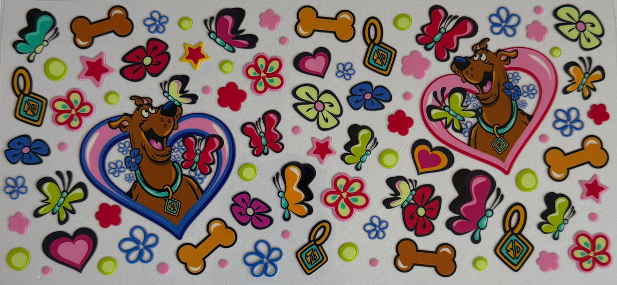 16W116 Mystery Dog Butterflies & Flowers