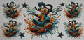 16W127 Skateboarding Cartoon Dog