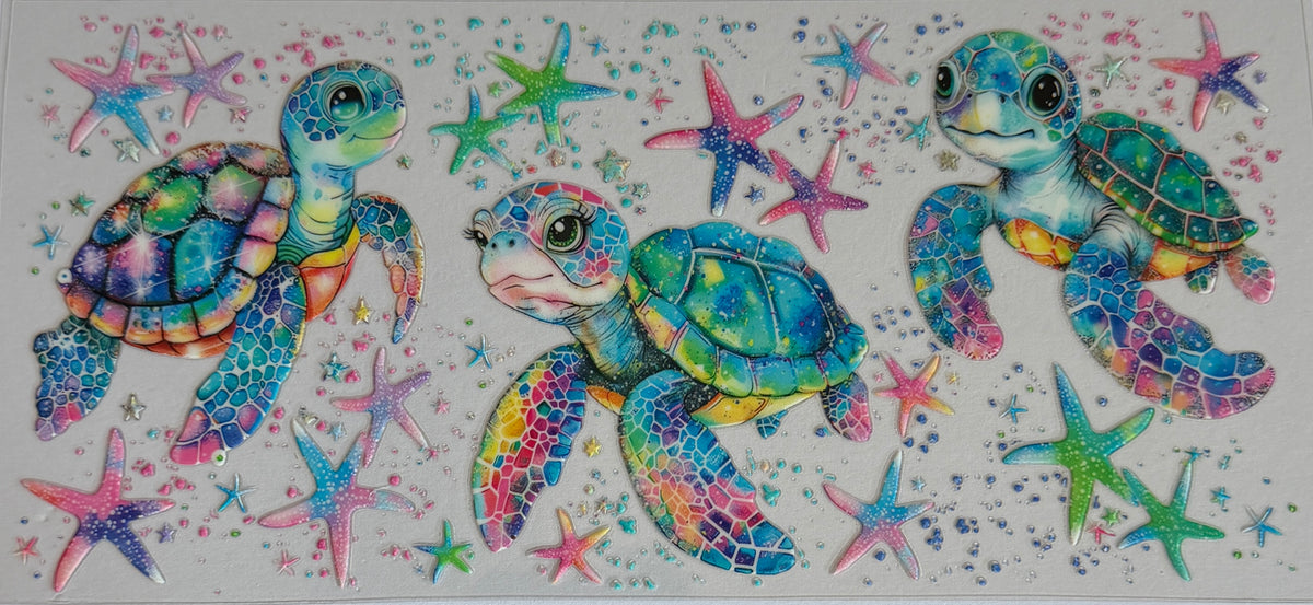 16W136 Colorful Sea Turtles