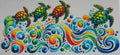 16W138 Sea Turtles & Colorful Waves