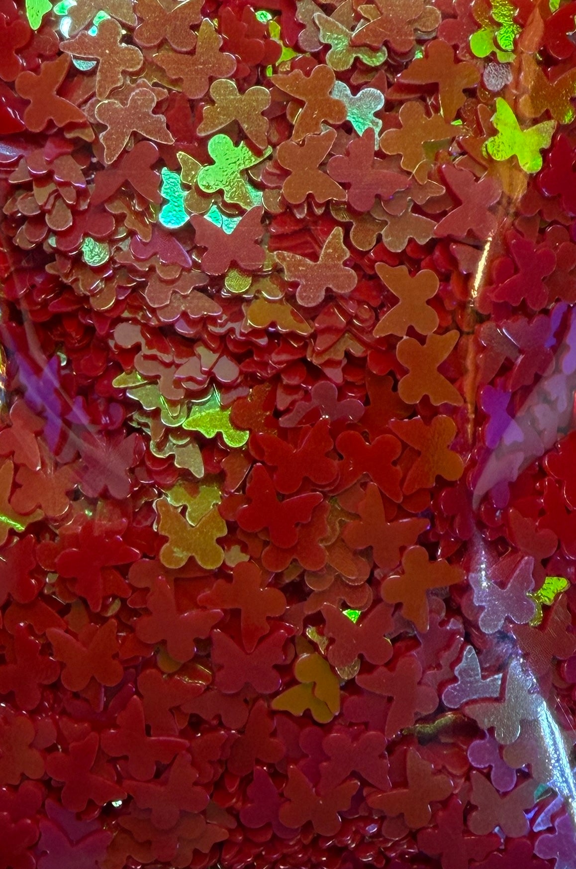 PLA-2 Red Iridescent Butterfly
