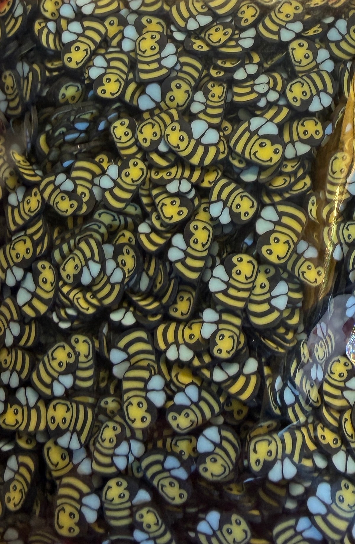 CLA-3 Bumblebee Polymer Clay Slices