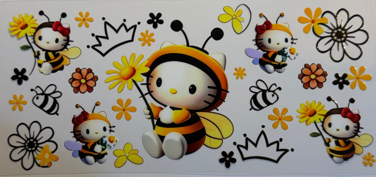 16W145 Bumblebee Kitty & Flowers