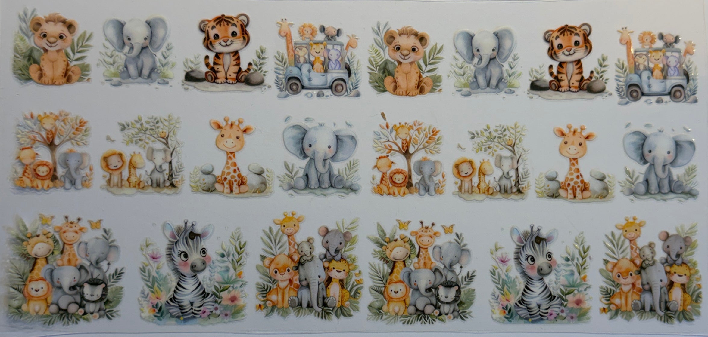 16W167 Baby Safari Animals