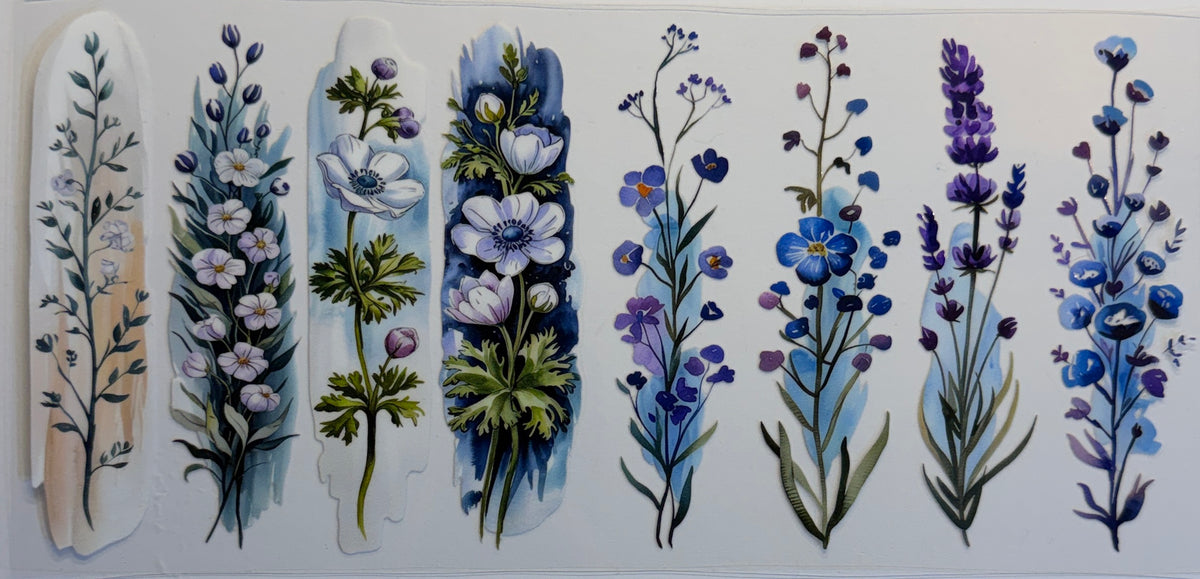 16W169 Blue & Purple Wildflowers
