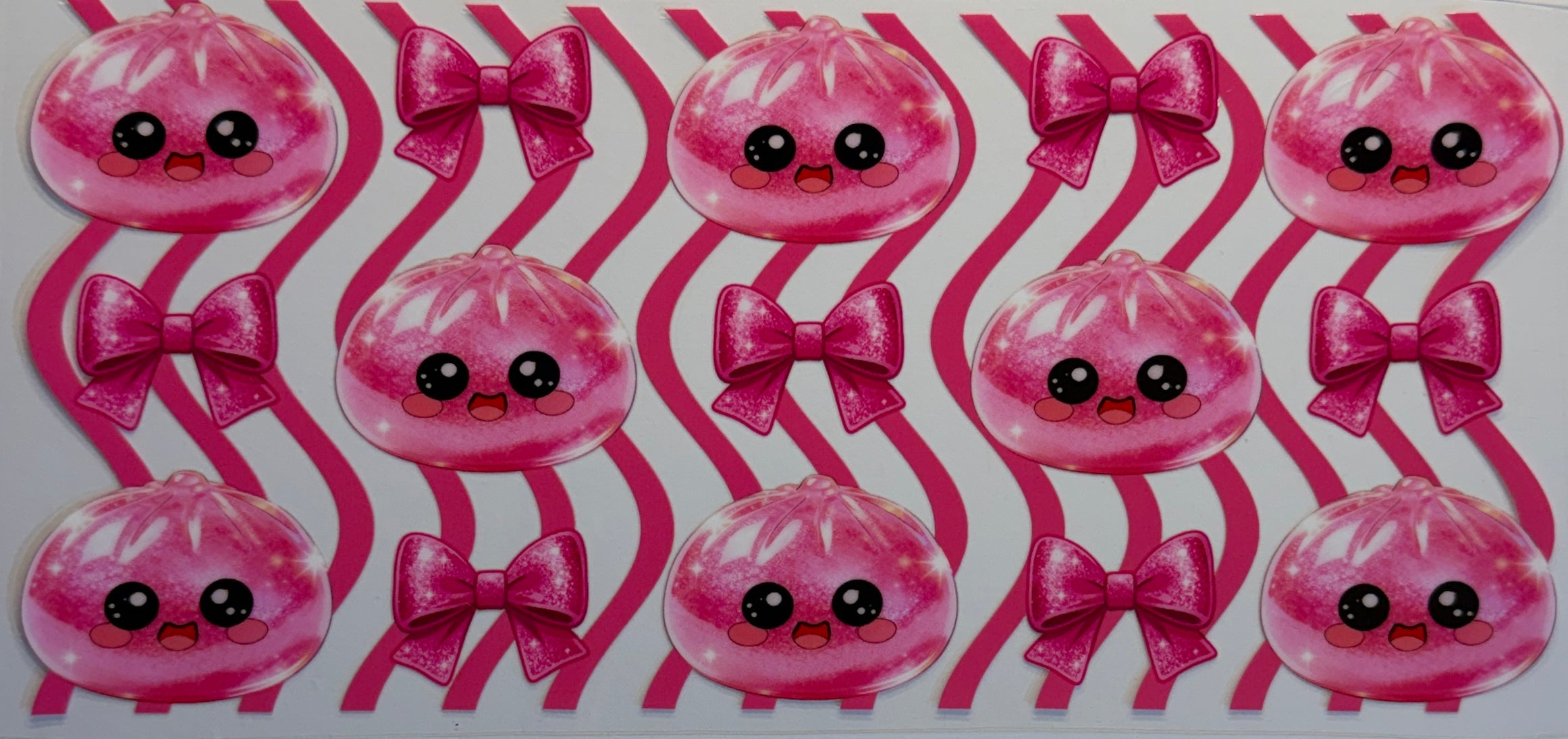 16W178 Pink Kawaii Dumplings & Bows