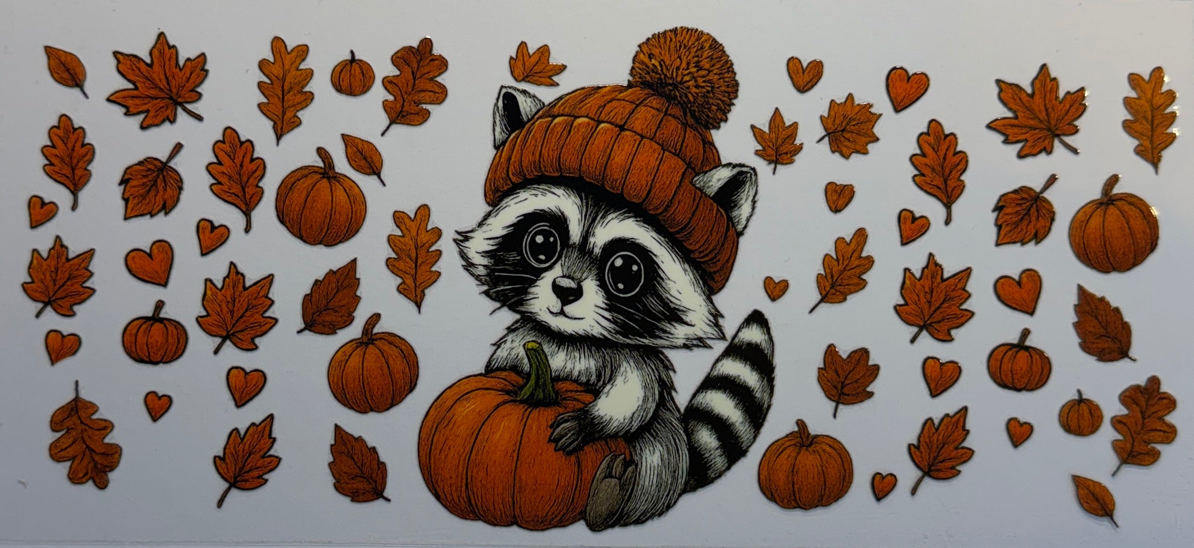 16W184 Cozy Fall Raccoon