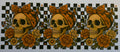 16W185 Pumpkin Skull & Checkerboard