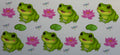 16W189 Frogs & Lotus Flowers