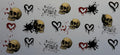 16W210 Grunge Skulls & Dripping Hearts