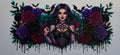 16W213 Gothic Witch & Dark Roses