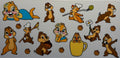 16W218 Playful Chipmunk Friends