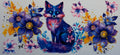 16W222 Colorful Floral Fox