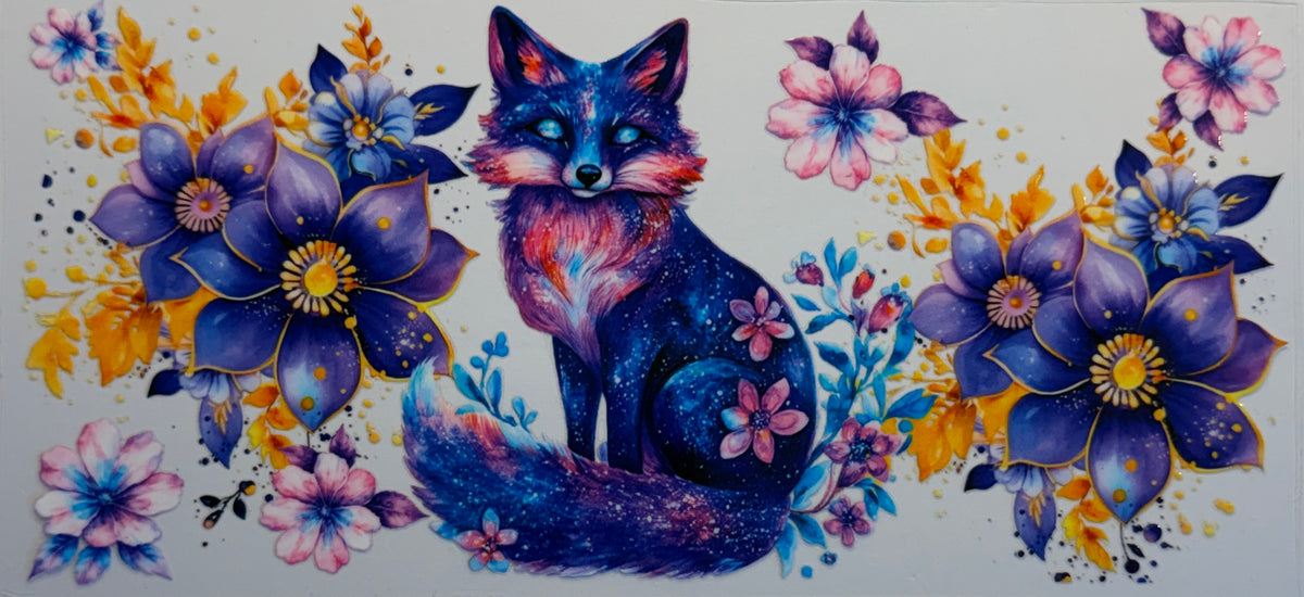 16W222 Colorful Floral Fox