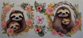 16W240 Floral Sloth Family