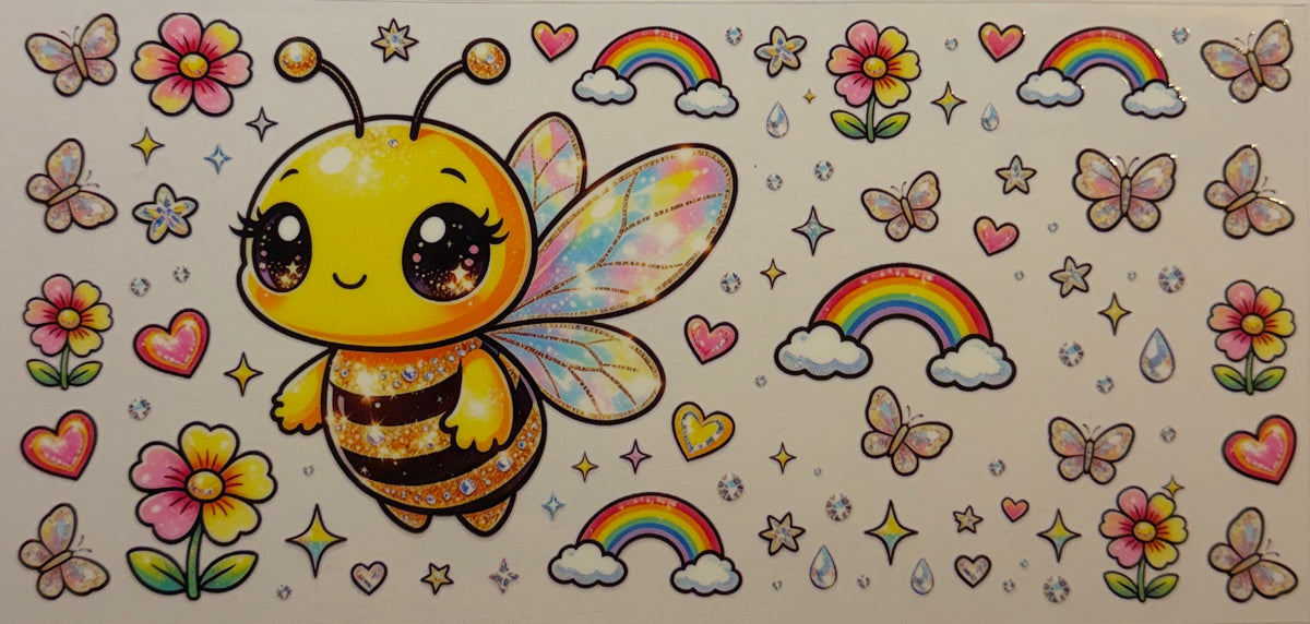 16W267 Rainbow Bumblebee & Butterflies