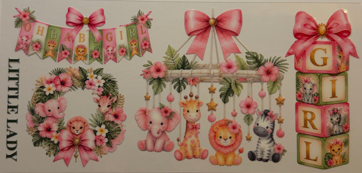 16W268 Little Lady Safari Animals