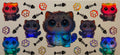 H35 Holographic Fluffy Cats & Fishbones