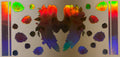 H40 Holographic Floral Angel Wings