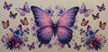 16W286 Lavender Butterfly Garden