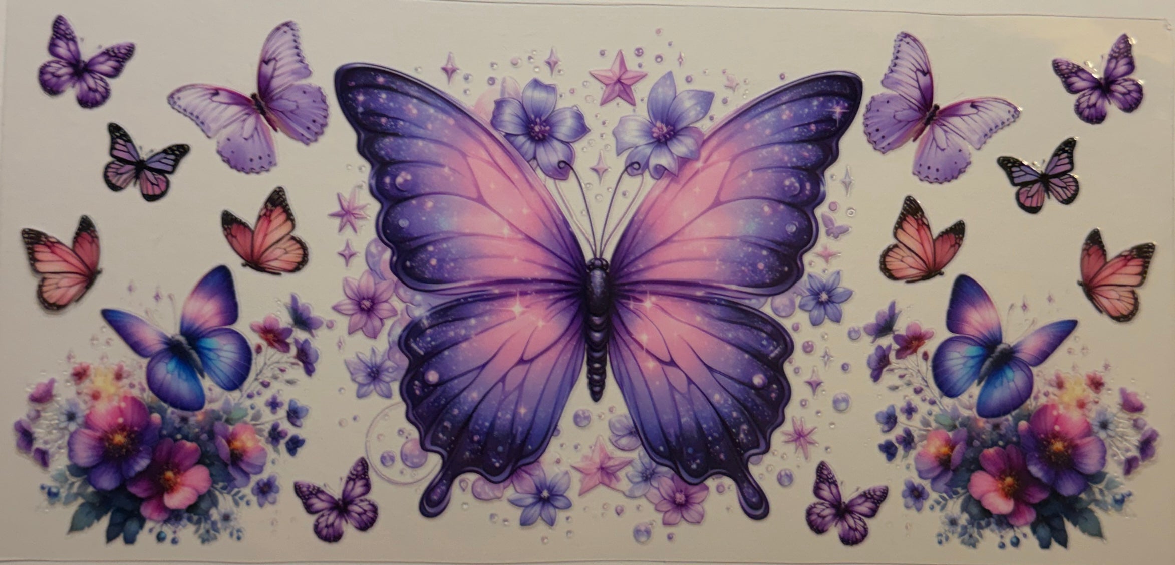 16W286 Lavender Butterfly Garden