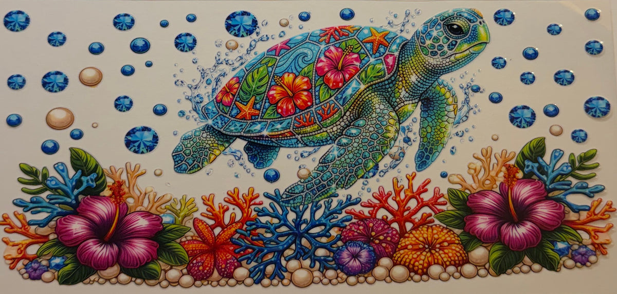 16W292 Tropical Mosaic Sea Turtle