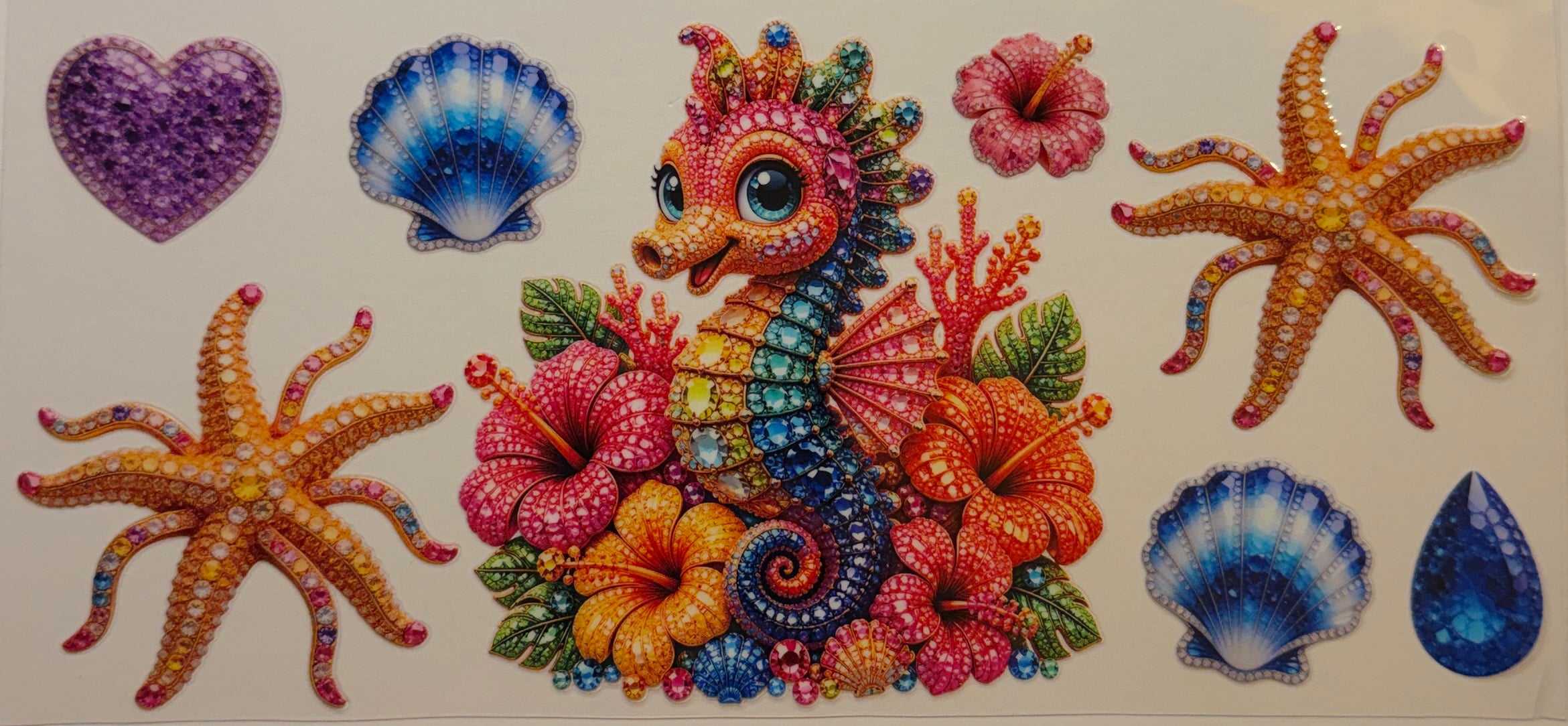 16W296 Jeweled Tropical Seahorse