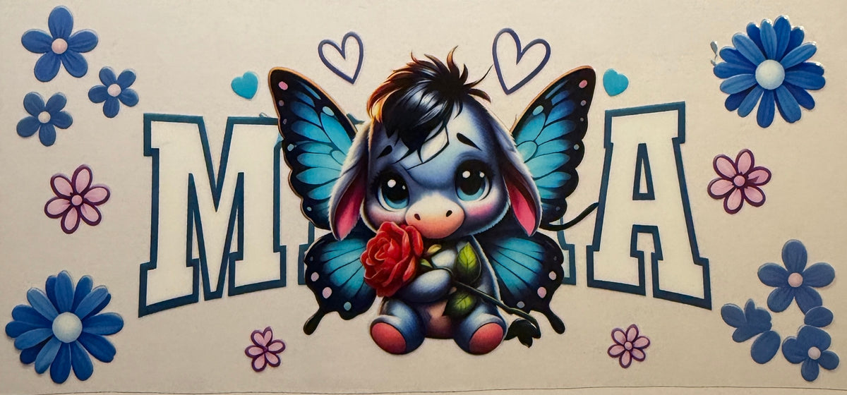 16W297 Little Blue Donkey With Wings