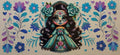 16W304 Teal Rose Sugar Skull Beauty