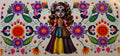 16W308 Vibrant Floral Sugar Skull Beauty