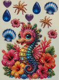 A5-4 Tropical Gemstone Seahorse