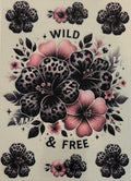A5-12 Wild & Free Leopard Florals
