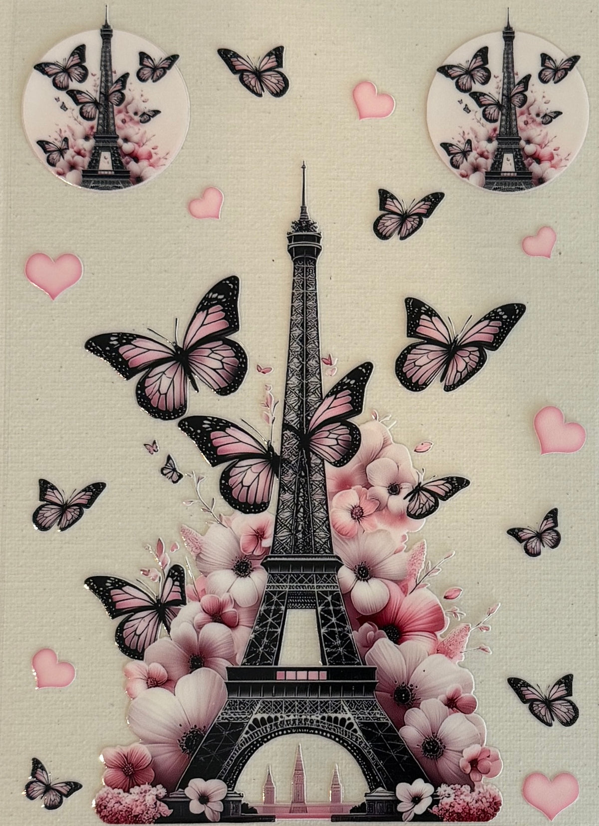 A5-17 Parisian Butterflies & Florals