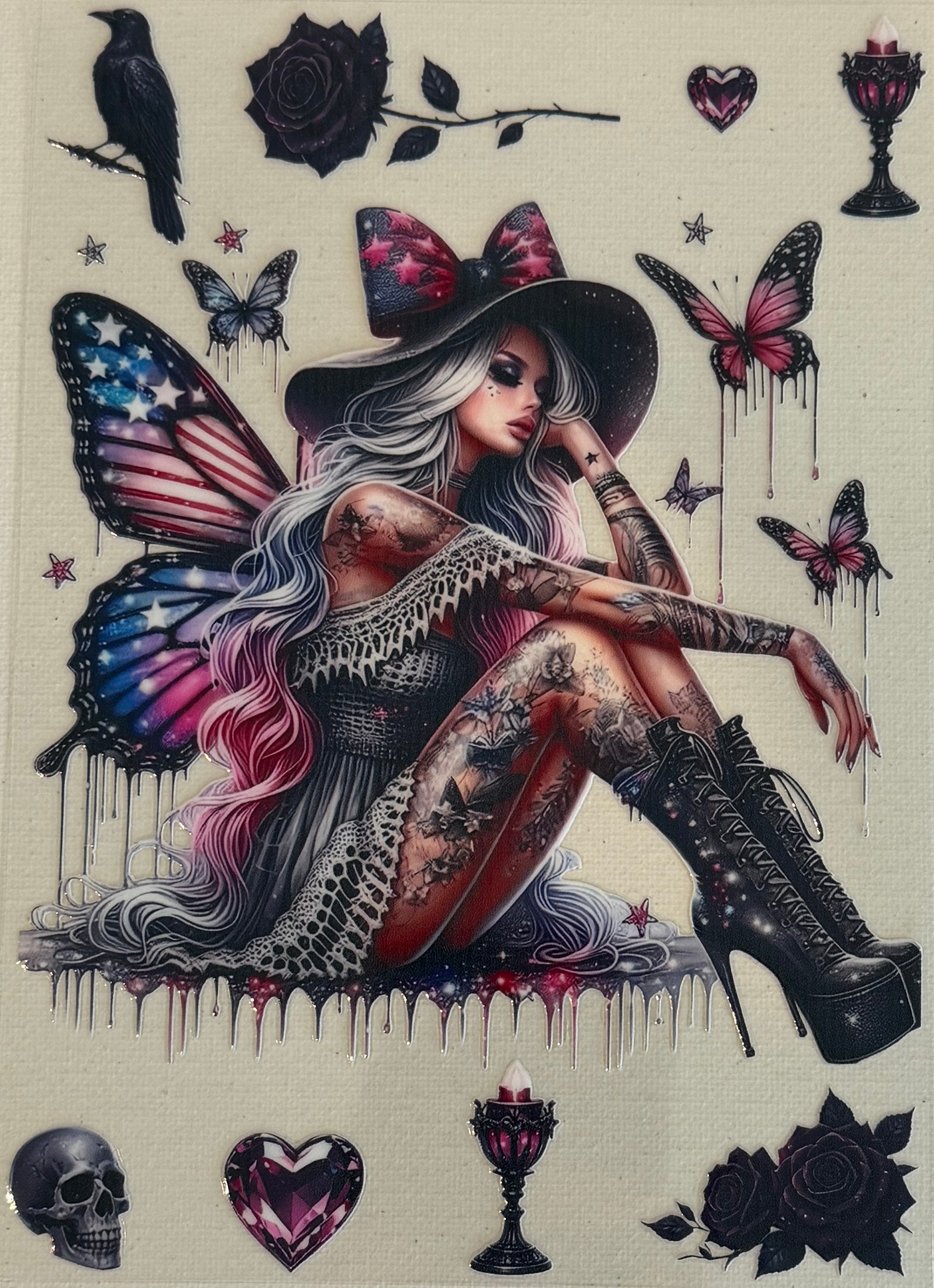 A5-19 Gothic Butterfly Witch