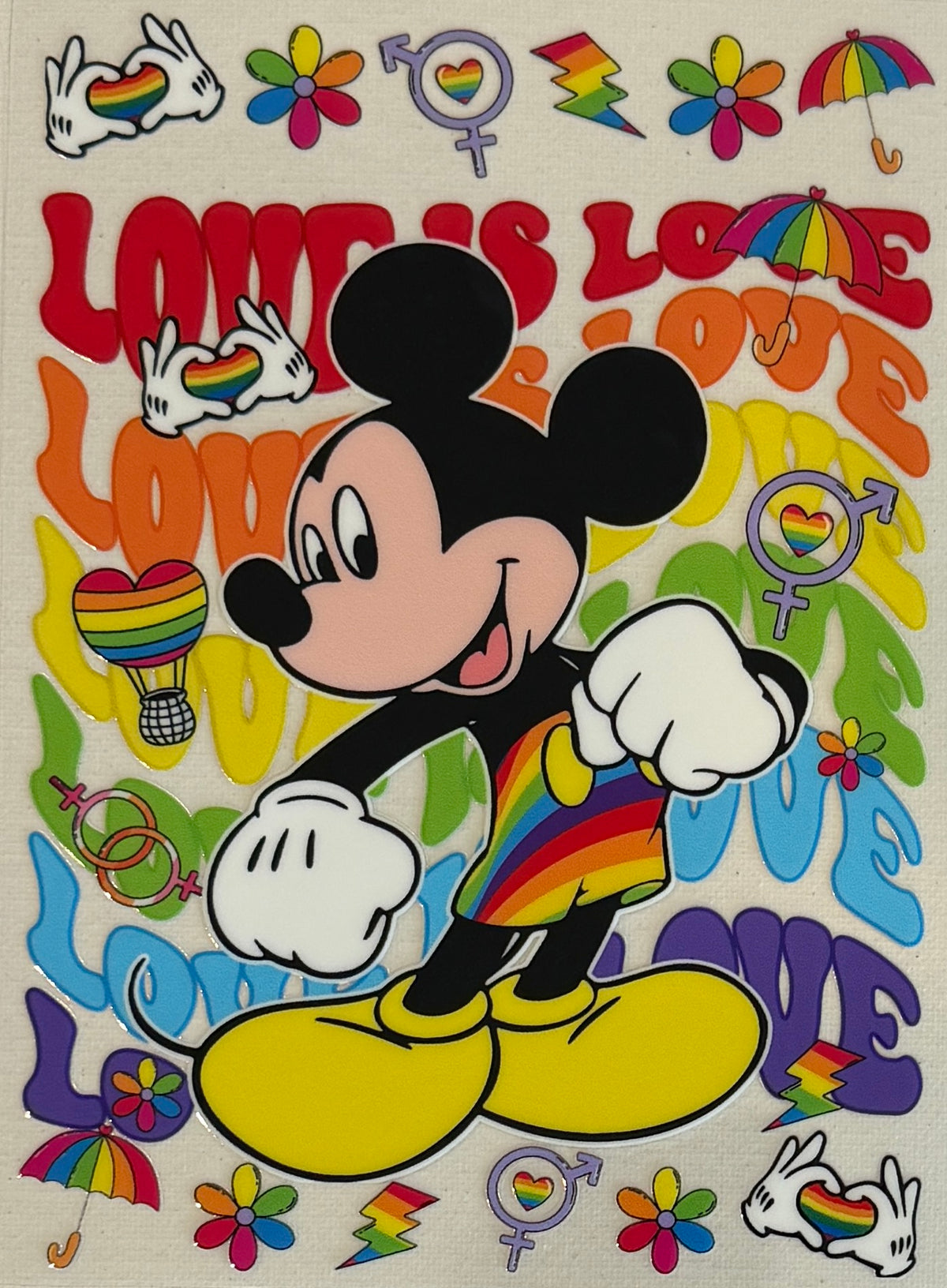 A5-27 Rainbow Pride Cartoon Mouse