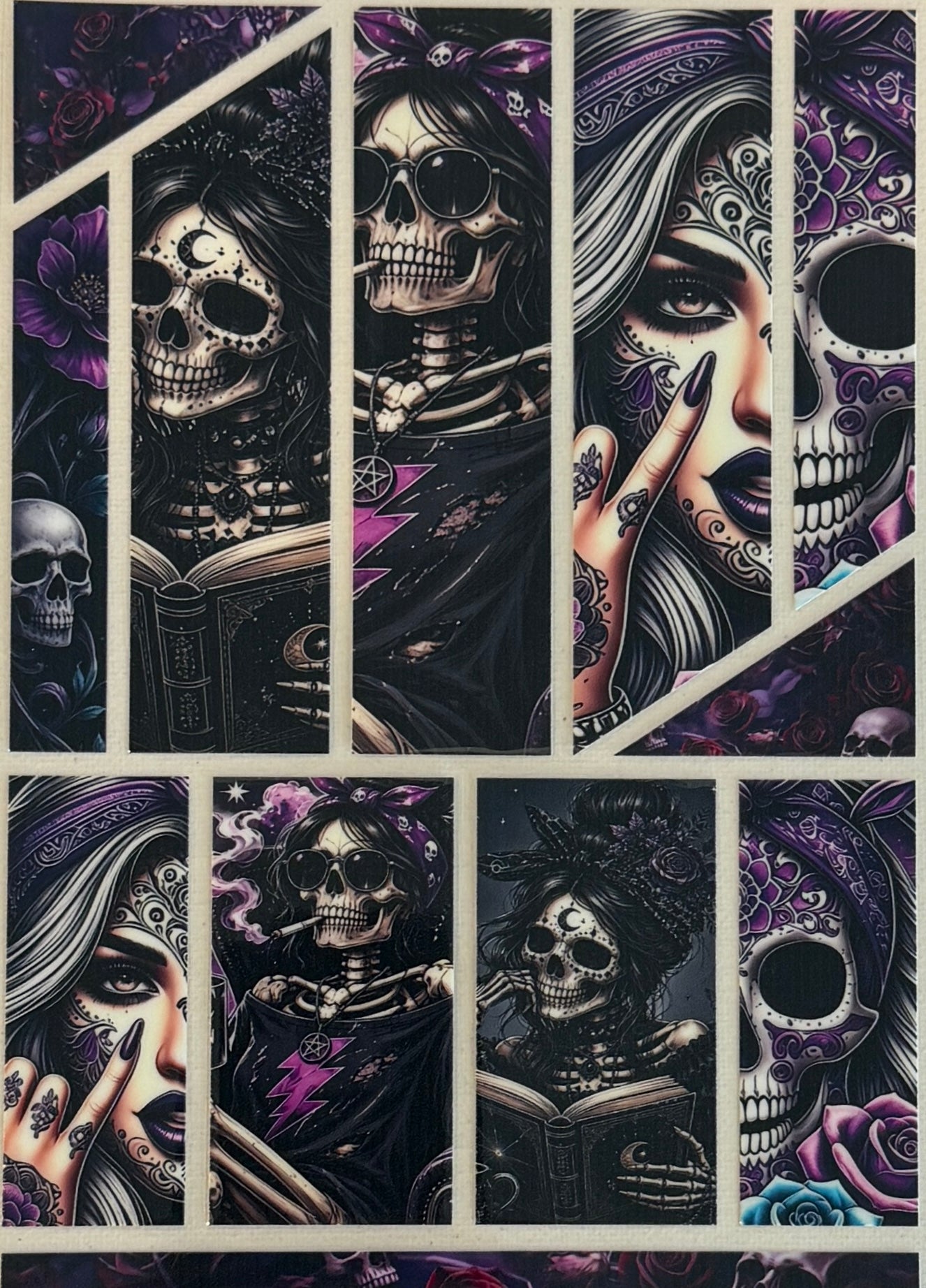A5-34 Gothic Sugar Skull Witches