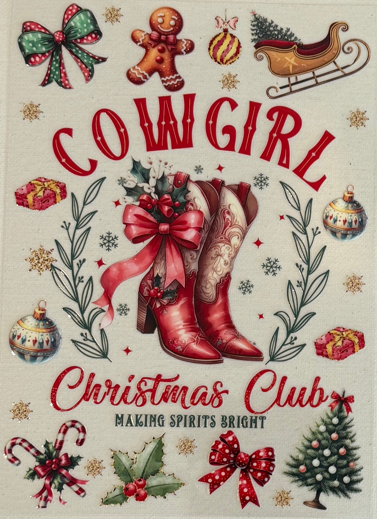 A5-36 Cowgirl Christmas Club