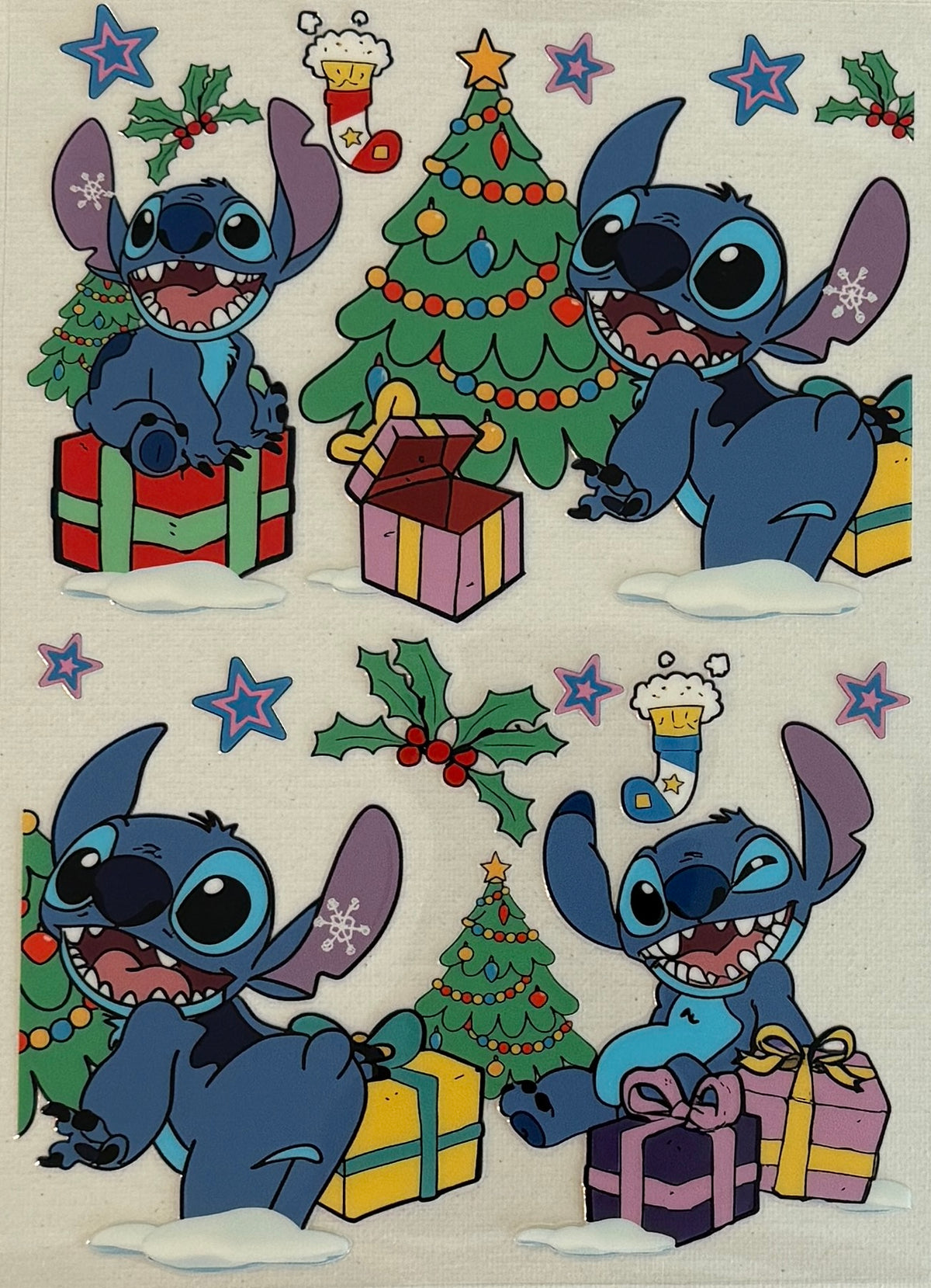 A5-44 Playful Blue Alien Christmas